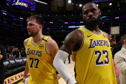 Lebron James and Luka Doncic Lakers