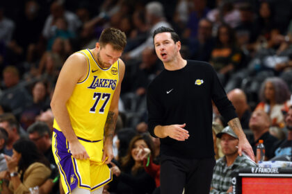 Luka Doncic and JJ Redick Lakers