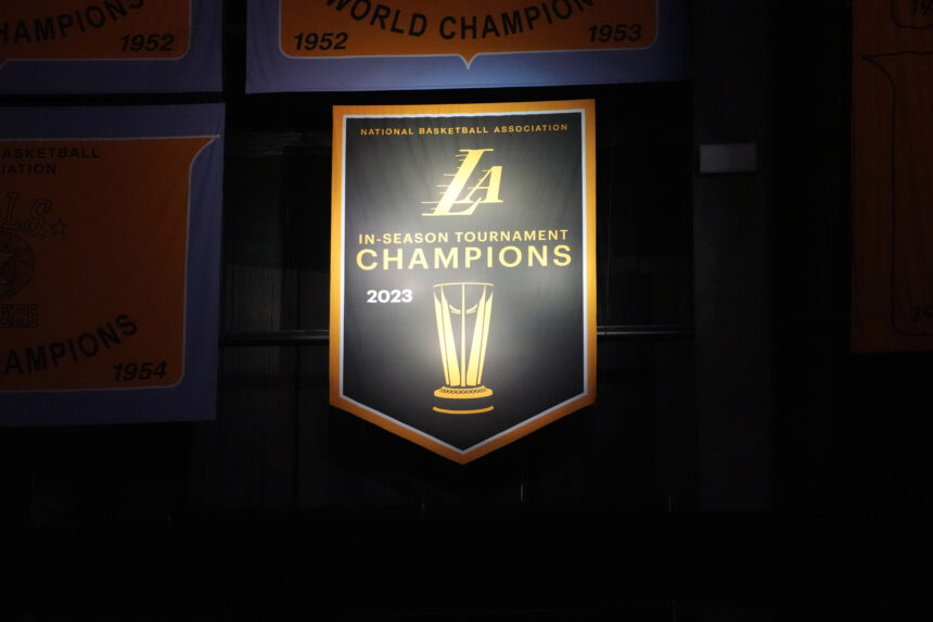 New York Knicks at Los Angeles Lakers Banner