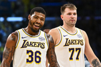 Luka Doncic and Marcus Smart Los Angeles Lakers