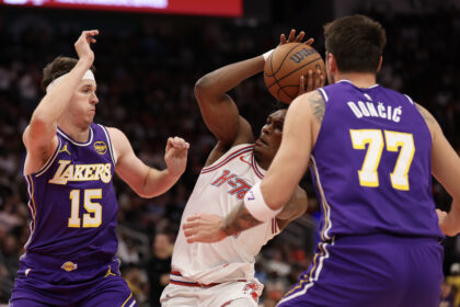Luka Doncic and Austin Reaves Los Angeles Lakers vs. Houston Rockets