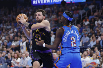Luka Doncic and Gilgeous-Alexander Los Angeles Lakers vs. Oklahoma City Thunder