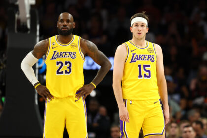 LeBron James and Austin Reaves Los Angeles Lakers