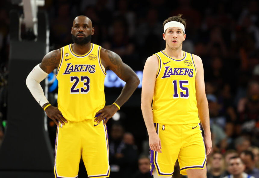 LeBron James and Austin Reaves Los Angeles Lakers