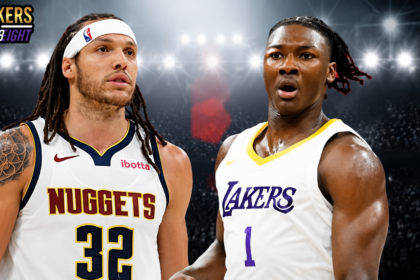 Aaron Gordon Denver Nuggets and Adou Thiero Los Angeles Lakers