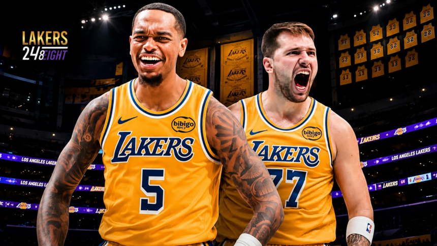 Luka Doncic and P.J. Washington Los Angeles Lakers