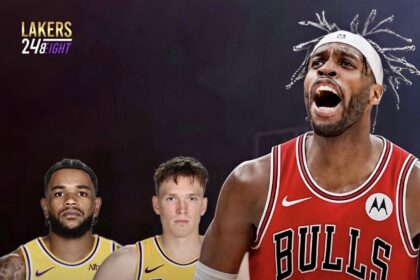 Buddy Hield Chicago Bulls, Jaden Hardy, and Dalton Knecht Los Angeles Lakers