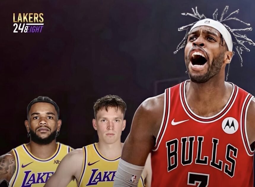 Buddy Hield Chicago Bulls, Jaden Hardy, and Dalton Knecht Los Angeles Lakers