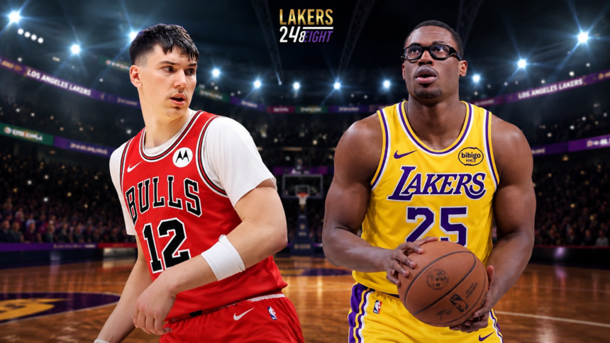 Jake Laravia and Jalen Smith Los Angeles Lakers and Chicago Bulls