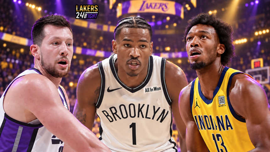 Drew Eubanks, Ochai Abaji, and James Wiseman Los Angeles Lakers