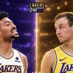 Quentin Grimes and Luke Kennard Los Angeles Lakers