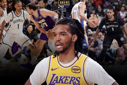Ziaire Williams Los Angeles Lakers guarding Luka Doncic and Jalen Brunson