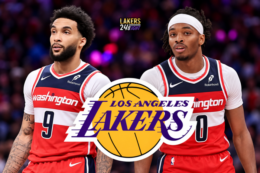 Justin Champagnie and Bilal Coulibaly Washington Wizards potential Lakers trade targets