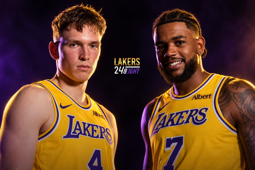Dalton Knecht and Jaden Hardy Los Angeles Lakers